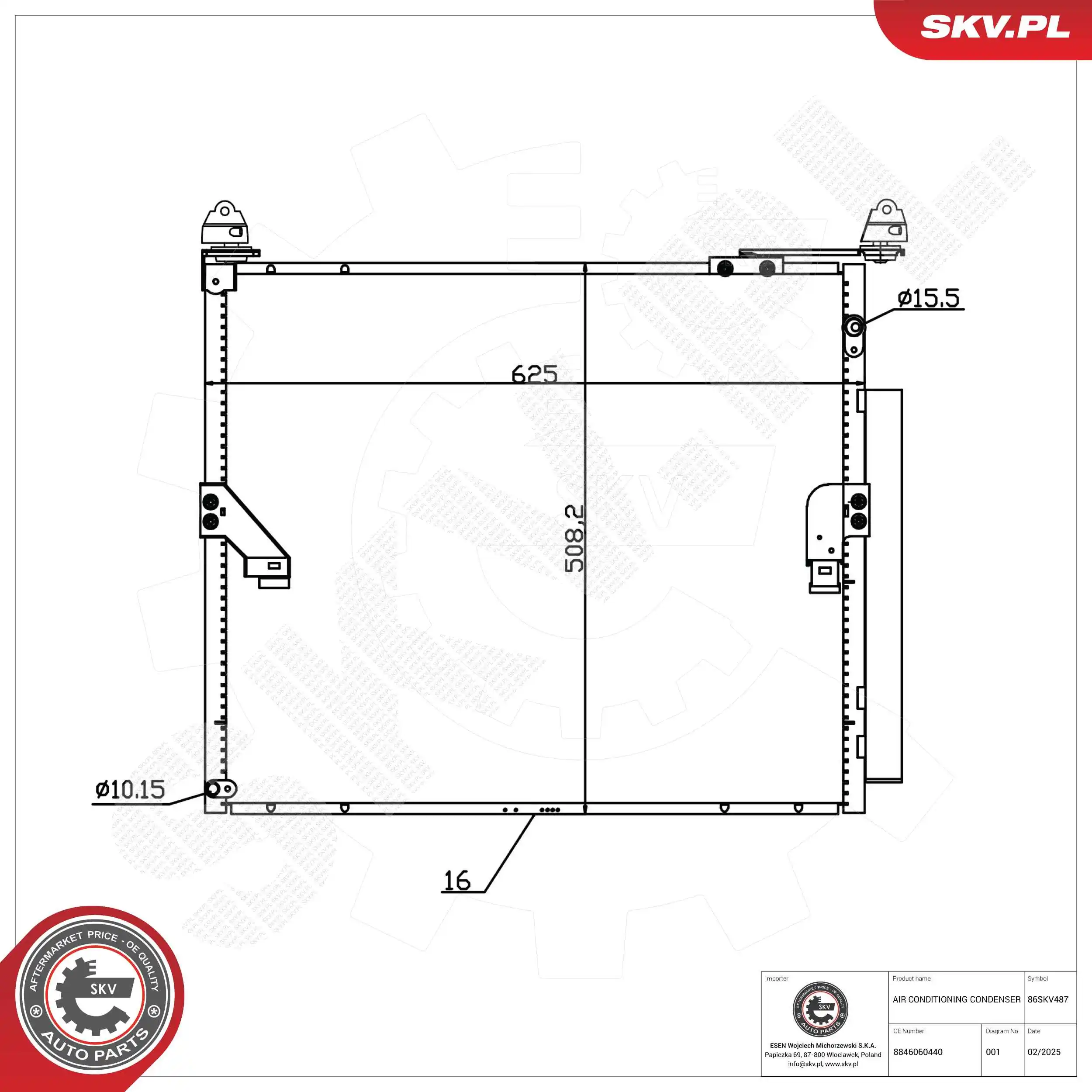 Condenser, air conditioning
